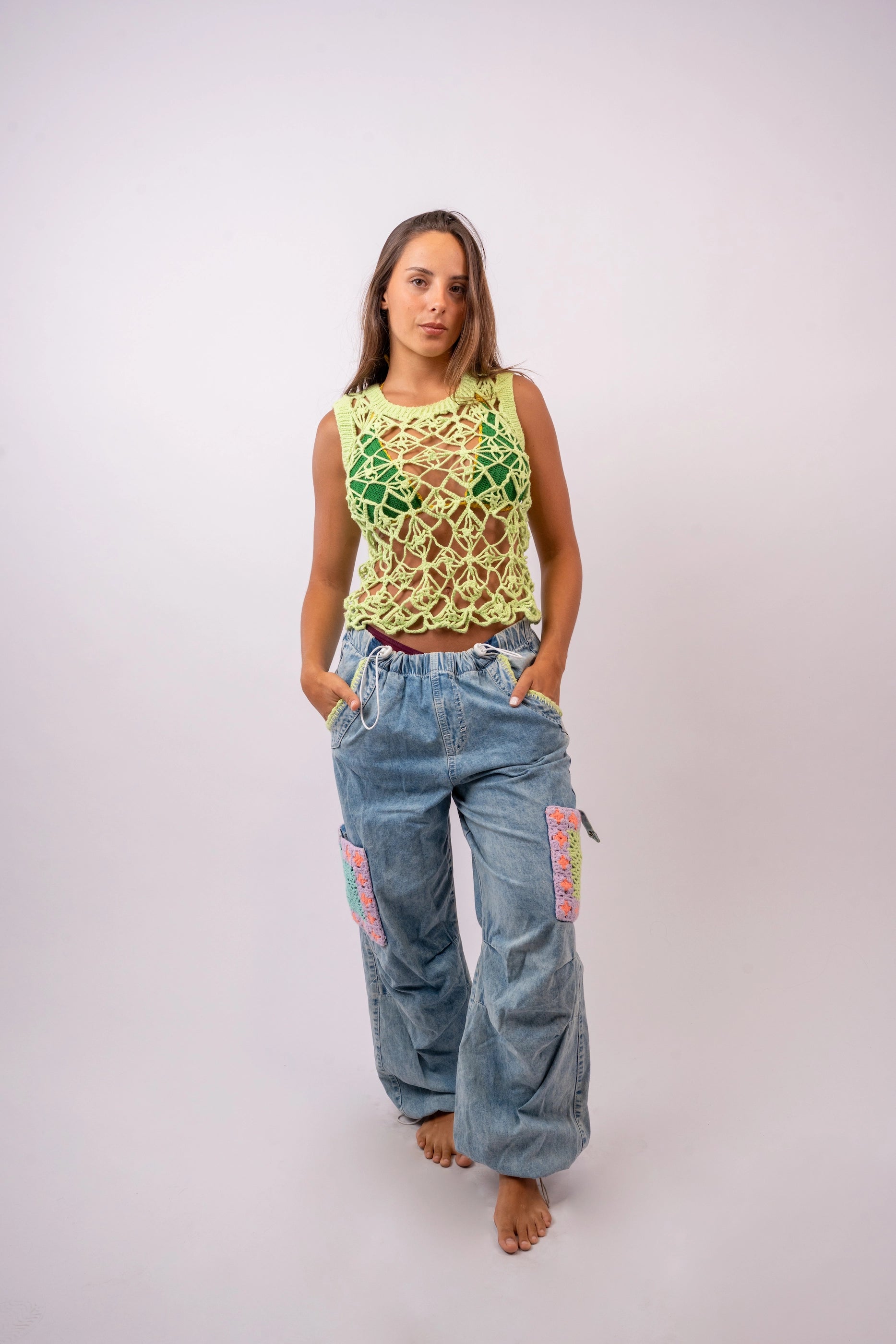 Pantalon Jean Parachute