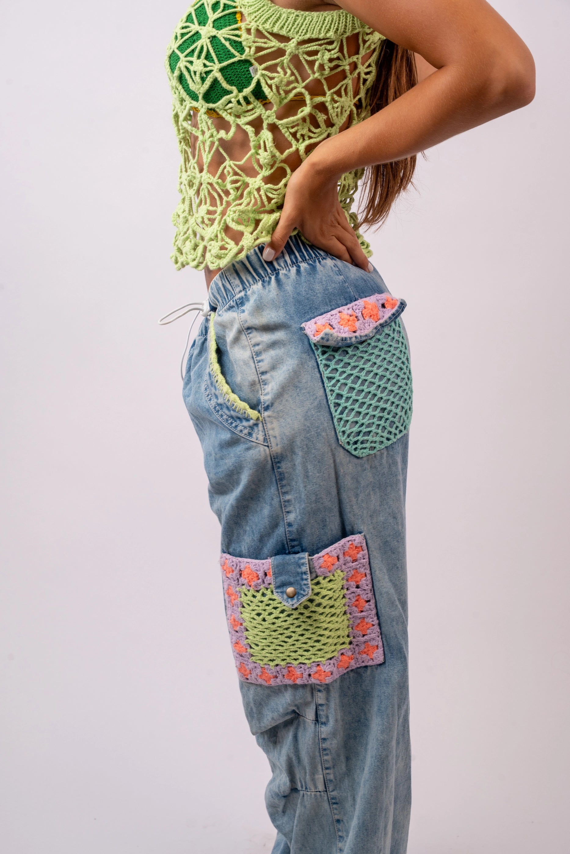 Pantalon Jean Parachute