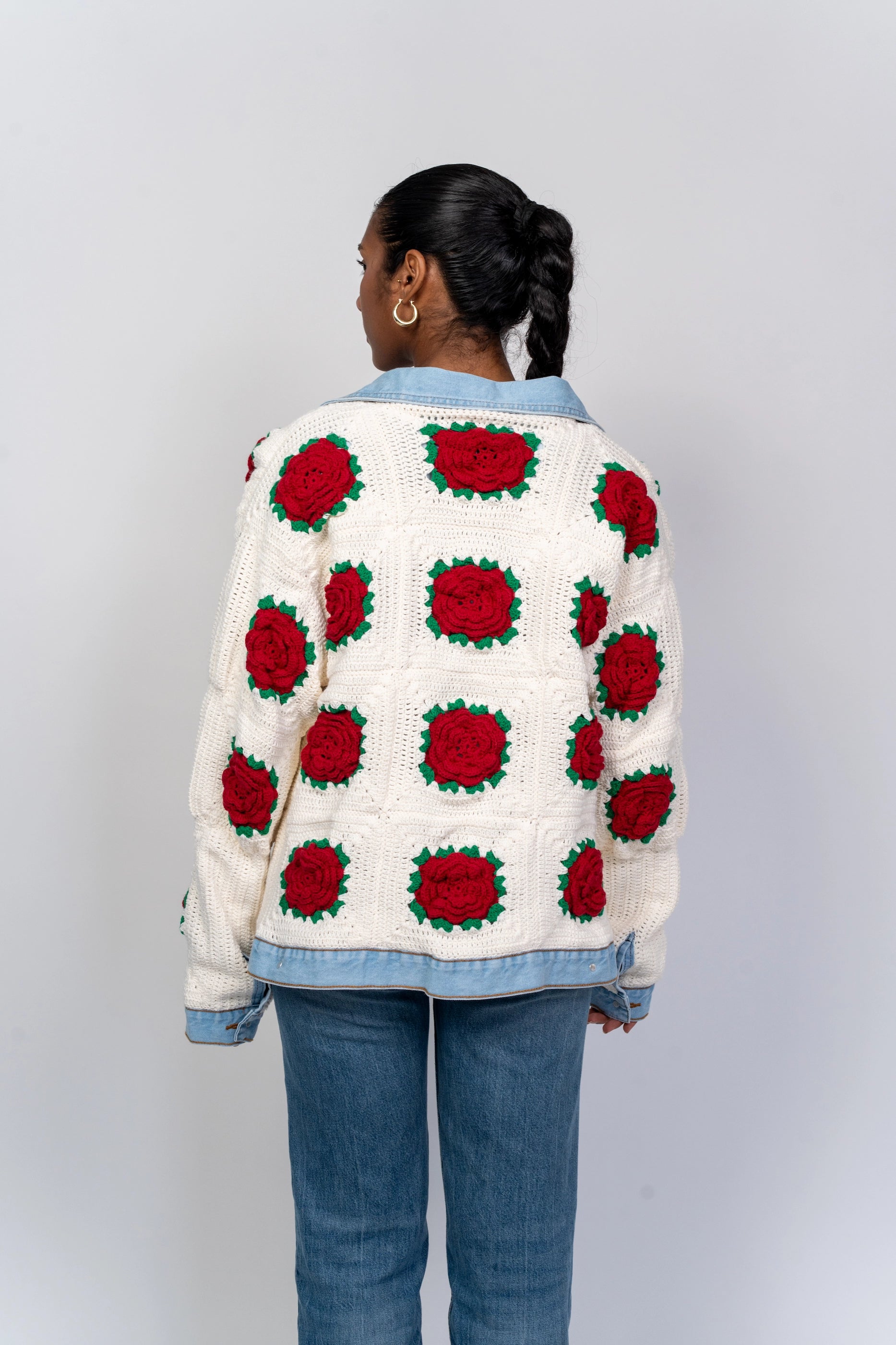 Casaca Rosas Reversible