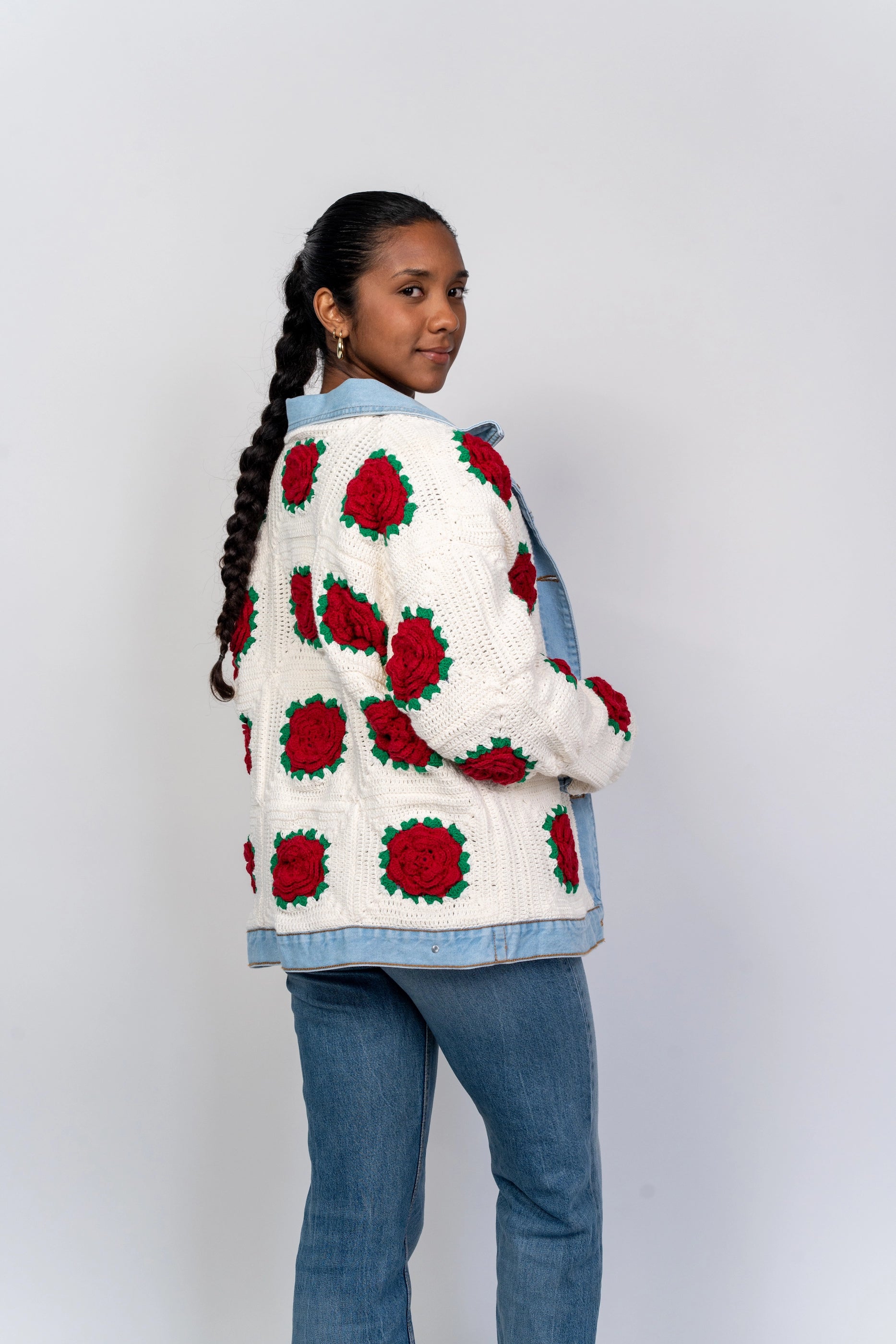 Casaca Rosas Reversible