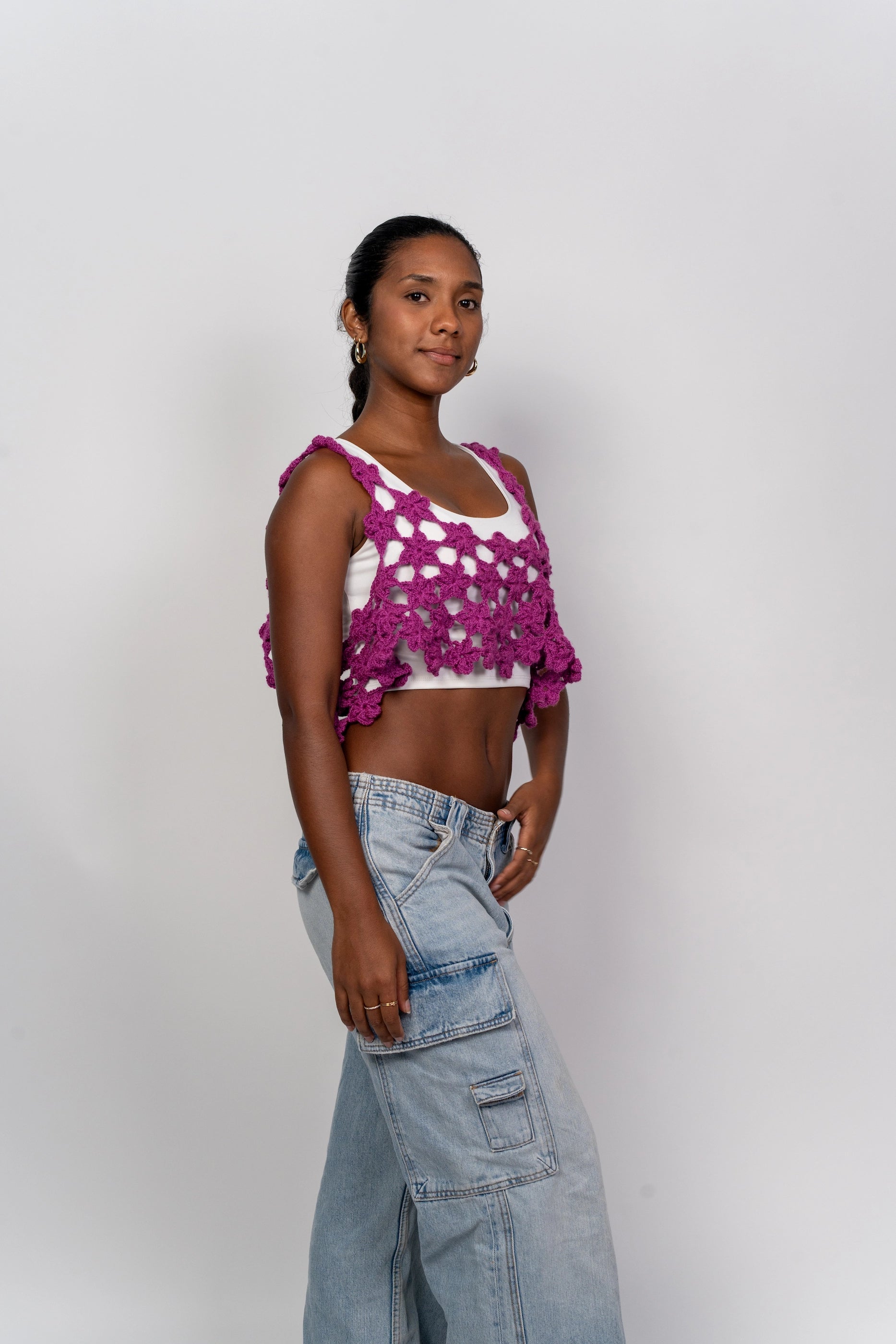Top Morado Florsitas L