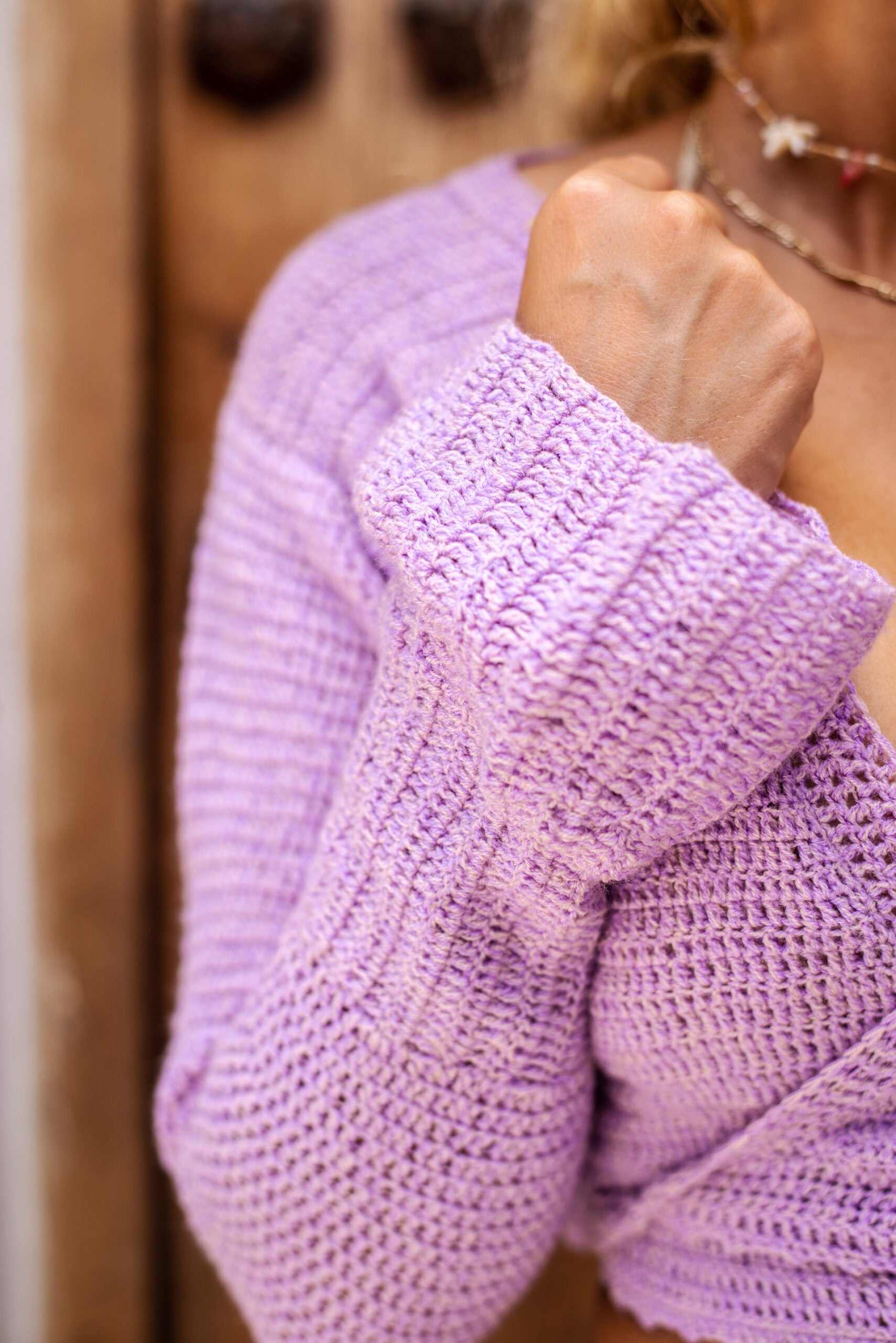 Bardales Blouse Full Knit Lilac